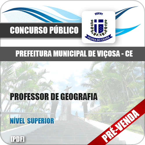 Apostila Pref Viçosa CE 2018 Professor de Geografia