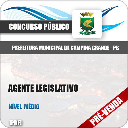 Apostila Câmara Campina Grande PB 2018 Agente Legislativo