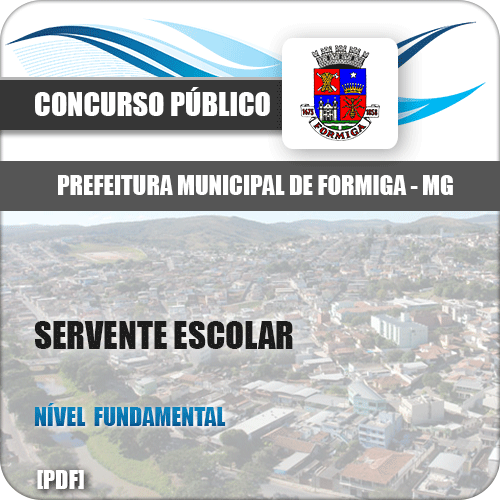 Apostila Pref Formiga MG 2019 Servente Escolar