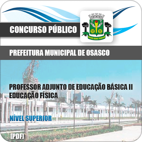 Apostila Concurso Osasco SP 2019 Professor Educação Física