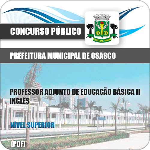 Apostila Concurso Pref Osasco SP 2019 Professor Inglês