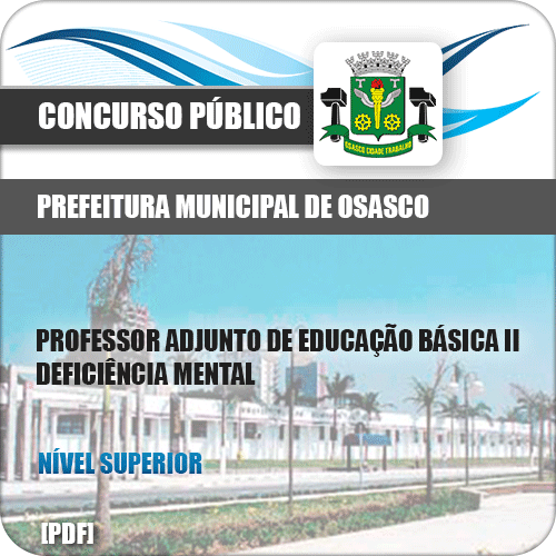 Apostila Pref Osasco SP 2019 Professor Deficiência Mental