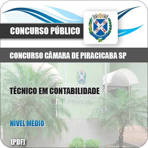 Apostila Câmara Piracicaba SP 2019 Técnico Contabilidade