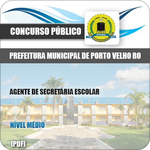 Apostila Porto Velho RO 2019 Agente de Secretária Escolar