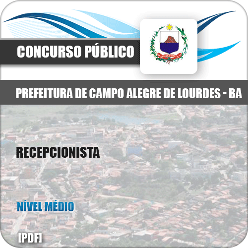 Apostila Concurso Pref Campo Alegre Lourdes BA 2019 Recepcionista