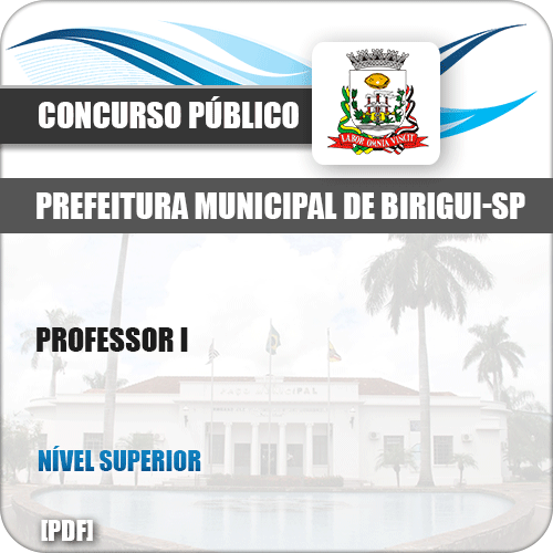 Apostila Concurso Público Pref Birigui SP 2019 Professor I