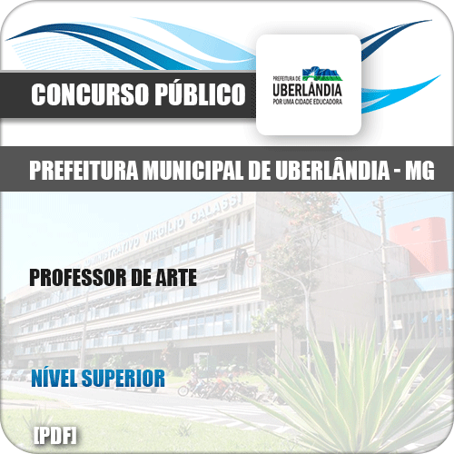 Apostila Concurso Pref Uberlândia MG 2019 Professor de Arte