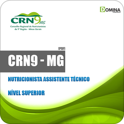 Apostila CRN 9ª Região MG 2019 Nutricionista Assistente Técnico