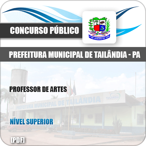 Apostila Concurso Pref Tailândia PA 2019 Professor de Artes