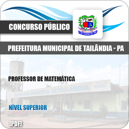 Apostila Concurso Pref Tailândia PA 2019 Professor de Matemática