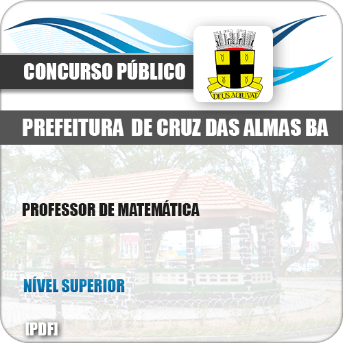 Apostila Pref Cruz das Almas BA 2019 Professor de Matemática