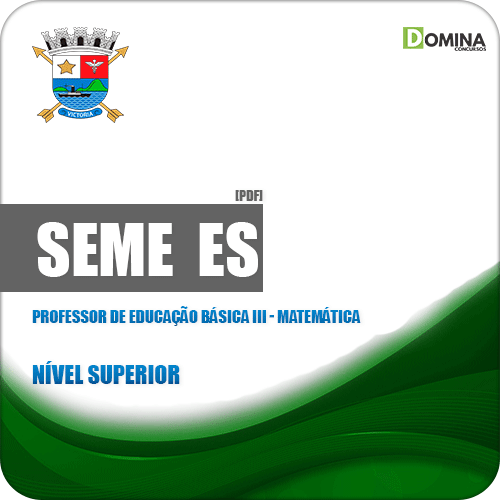 Apostila SEME Vitória ES 2019 Prof Educação III Matemática