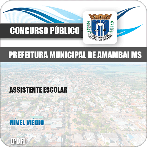 Apostila Concurso Pref Amambai MS 2019 Assistente Escolar