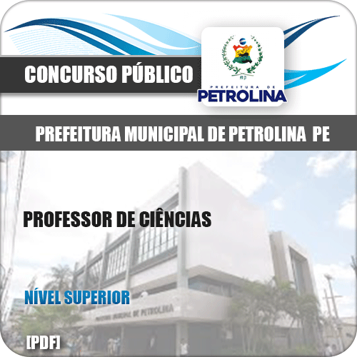 Apostila Seletivo Pref de Petrolina PE 2019 Professor de Ciências