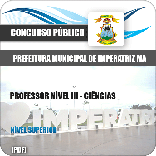 Apostila Concurso Pref Imperatriz MA 2020 Professor III Ciências