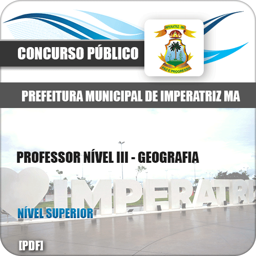 Apostila Pref Imperatriz MA 2020 Professor Nível III Geografia