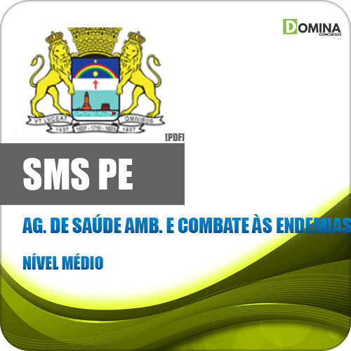 Apostila SMS Recife PE 2020 Agente Saúde Ambiental Endemias