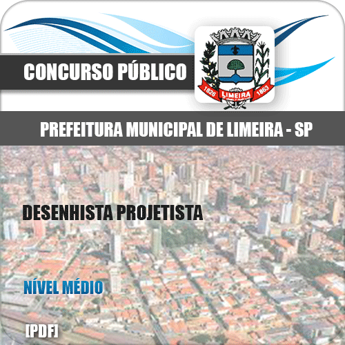 Apostila Concurso Limeira SP 2020 Desenhista Projetista