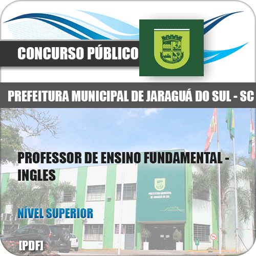 Apostila Pref Jaraguá do Sul SC 2020 Professor de Inglês