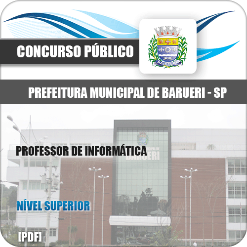 Apostila Concurso Pref Barueri SP 2020 Professor de Informática