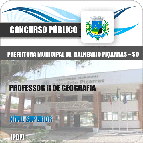 Apostila Balneário Piçarras SC 2020 Professor de Geografia