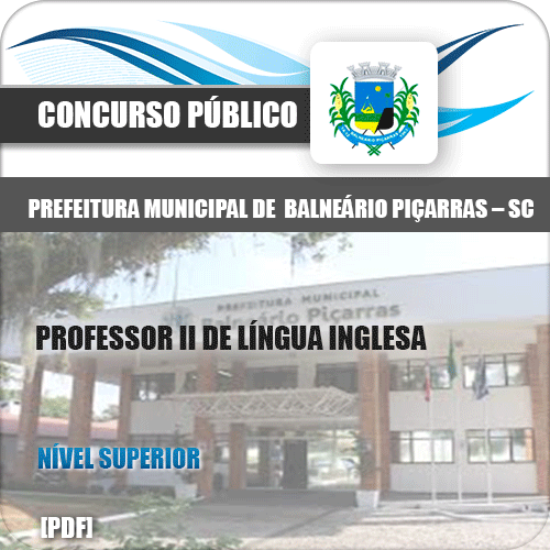 Apostila Balneário Piçarras SC 2020 Professor Língua Inglesa