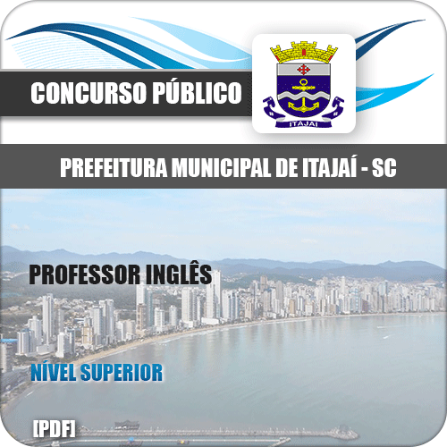 Apostila Prefeitura Itajaí SC 2020 Professor de Inglês