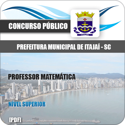 Apostila Prefeitura Itajaí SC 2020 Professor de Matemática