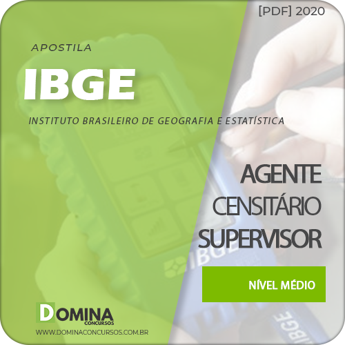 Baixar Apostila IBGE 2020 Agente Censitário Supervisor