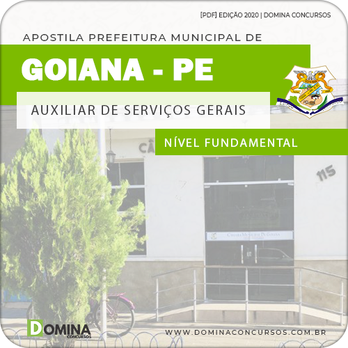 Apostila Câmara Goiana PE 2020 Auxiliar de Serviços Gerais