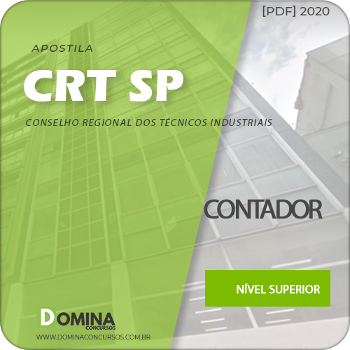 Apostila Concurso CRT-SP 2020 Contador com Provas