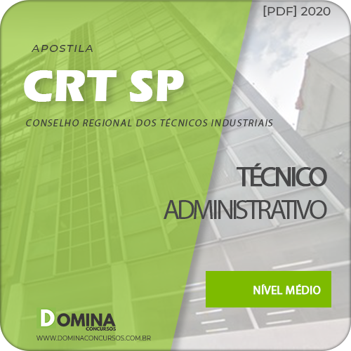 Apostila Concurso CRT-SP 2020 Técnico Administrativo