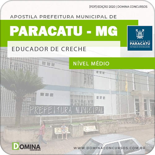 Apostila Concurso Paracatu MG 2020 Educador de Creche