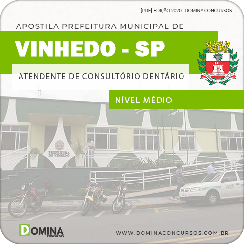 Apostila Pref Vinhedo SP 2020 Atendente Consultório Dentário