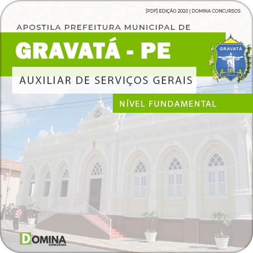 Apostila Pref Gravatá PE 2020 Auxiliar de Serviços Gerais