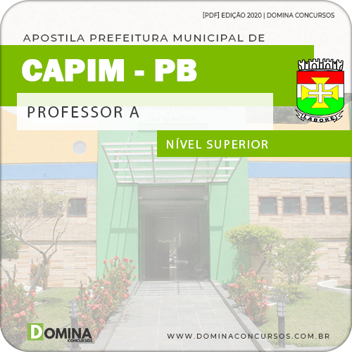 Apostila Concurso Pref de Capim PB 2020 Professor A