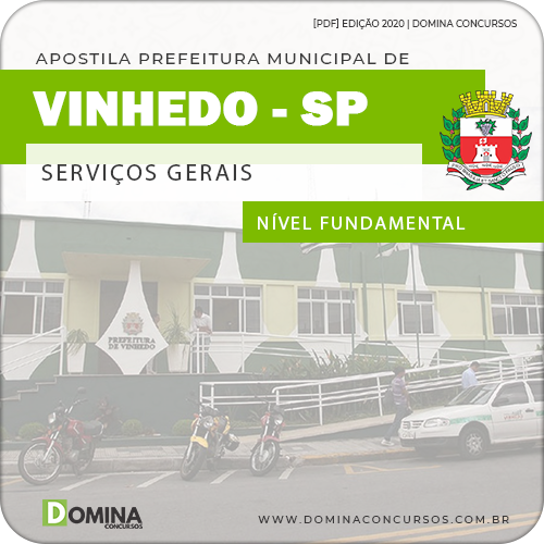 Apostila Concurso Pref Vinhedo SP 2020 Serviços Gerais