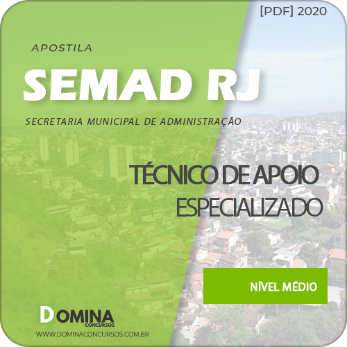 Apostila São Gonçalo RJ 2020 Técnico Apoio Especializado