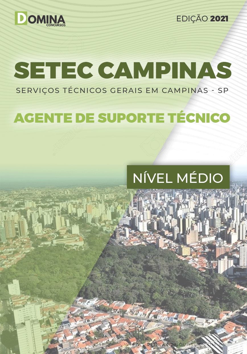 Apostila SETEC Campinas SP 2021 Agente de Suporte Técnico