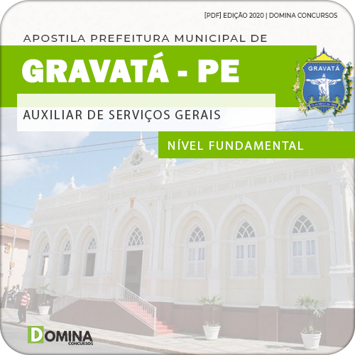 Apostila Pref Gravatá PE 2020 Auxiliar de Serviços Gerais