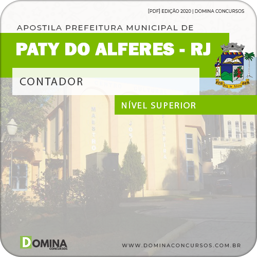 Apostila Concurso Pref Paty do Alferes RJ 2020 Contador