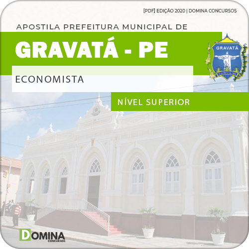 Apostila Concurso Pref Gravatá PE 2020 Economista