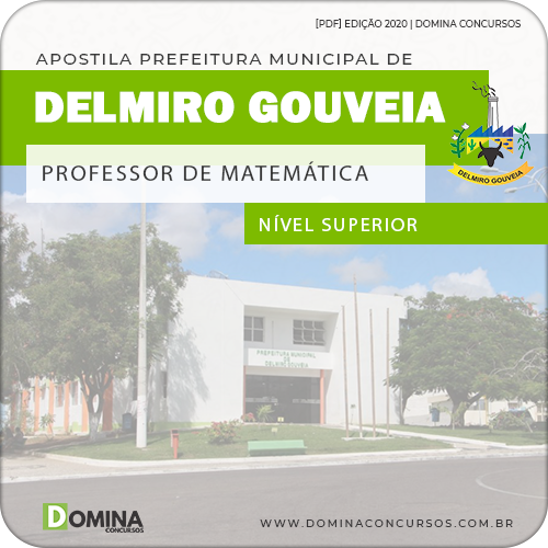 Apostila Pref Delmiro Gouveia AL 2020 Professor de Matemática