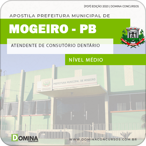 Apostila Pref Mogeiro PB 2020 Atendente Consultório Dentário