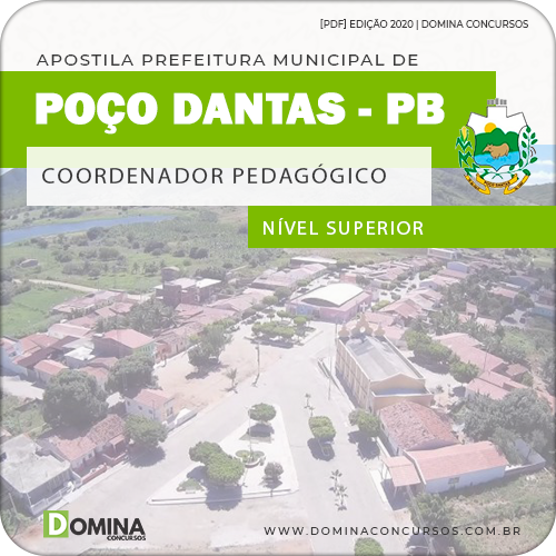 Apostila Pref Poço Dantas PB 2020 Coordenador Pedagógico