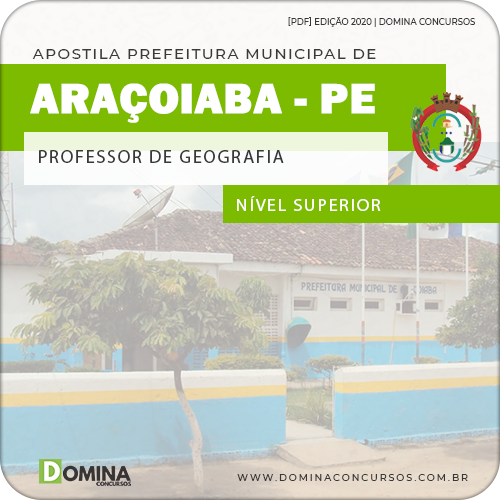 Apostila Pref Araçoiaba PE 2020 Professor de Geografia