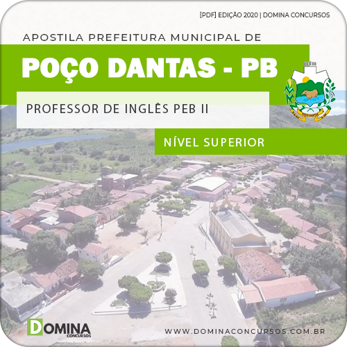 Apostila Pref Poço Dantas PB 2020 Professor de Inglês PEB II