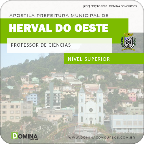 Apostila Herval do Oeste SC 2020 Professor de Ciências