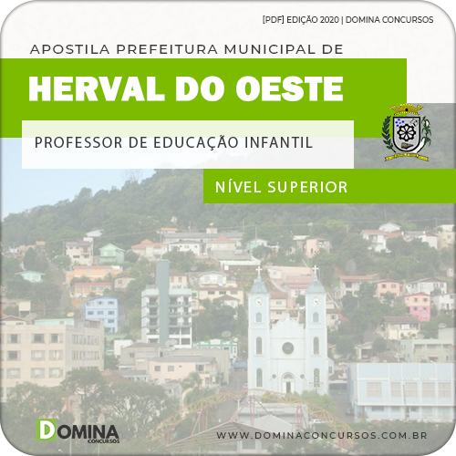 Apostila Herval do Oeste SC 2020 Professor de Educação Infantil