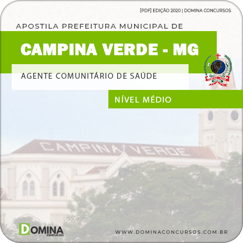 Apostila Campina Verde MG 2020 Agente Comunitário Saúde